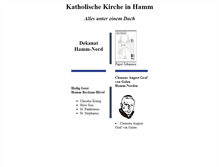 Tablet Screenshot of kath-hamm.de